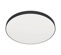 EGLO Access Zubieta-A LED Ceiling Light, 1-Bulb Wall Light, Surface-Mounted Light Made of Steel and Plastic in Black, White, with Remote Control, Colour Temperature Change (Warm, Neutral, Cold),
