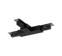 Eglo Accessories for Easy Track Rail System, T-Connector Strip Made of Black Plastic