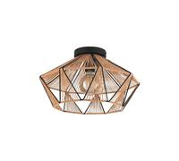 EGLO Adwickle Flush Ceiling Light Black