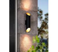 Eglo Agolada 2-Light Copper And Black Exterior Wall Light Copper