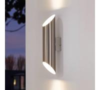 EGLO Agolada LED outdoor wall light, stainless steel