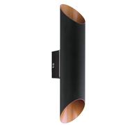 Eglo Agolada Metal Ip44 Integrated Led Outdoor Wall Light In Copper Copper