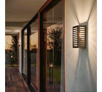 Eglo Outdoor wall Light Alamonte 3 | outdoor wall lamp made of metal in black, outdoor wall spot, porch lighting with E27 socket, IP44