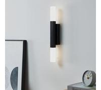 Eglo Alcudia Metal & Plastic Bathroom Mirror Light, Black