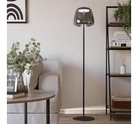 Eglo Alfero-Z Smart Control Vaporised Glass Black Floor Lamp
