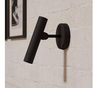 Eglo LED Ceiling and Wall Light Fixture Almudaina, Minimalist Indoor lamp with Adustable spot, Living Room and Bedroom Lighting, Spotlight Made of Black Metal, Warm White