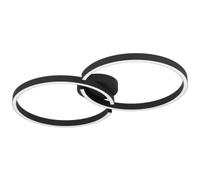 EGLO Armandolo LED ceiling lamp, black, length 67 cm, CCT, RGB