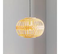 EGLO Amsfield hanging light from bamboo, oval shape
