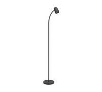 Eglo Arc Floor lamp Carlo, floorlamp for Living Room with Adjustable spot, Flexible Standing Light for Reading, Black Metal, E14 Socket, H 170 cm