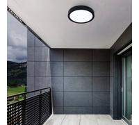 Eglo Argolis 2 Black Metal Led Outdoor Surface Light, Minimalist Design (H) 30Mm Black One Size