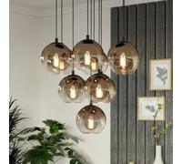 EGLO ARISCANI 1 hanging light, Ø 65 cm, 10-bulb, black/copper