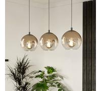 EGLO ARISCANI 1 hanging light, 77 cm, 3-bulb, black/copper