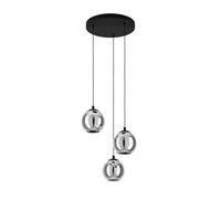 Eglo Ariscani Cluster Pendant Lamp, 3 Shades Dining Room Ceiling Light