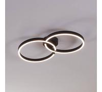 EGLO Armandolo LED ceiling lamp, black, length 67 cm, CCT, RGB