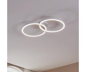 EGLO Armandolo LED ceiling lamp, white, length 67 cm, CCT, RGB