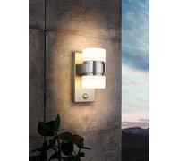 Eglo Atollari Led 2-Light Silver Exterior Wall Light One Colour