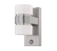 EGLO 96277 LED Stainless Steel, Silver Outdoor Wall Light ATOLLARI, One Size