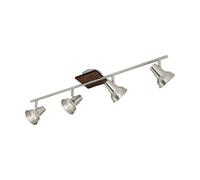 Eglo Auriga 91683 LED Ceiling Light in Steel, 30 x 30 cm Matt Nickel/Warm White