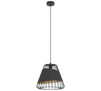 Eglo 49446 Austell Pendant Light in Black and Gold Steel