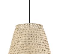 EGLO Aycliffe pendant light, rattan lampshade, Ø 30 cm
