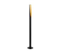 Eglo Barbotto 1-Flame Floor lamp, Steel Rod Light, Black and Gold Colours | GU10 socket, incl. foot switch