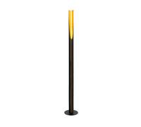 Eglo Barbotto 1-Flame Floor lamp, Steel Rod Light, Black and Gold Colours, GU10 Socket, incl. Foot Switch