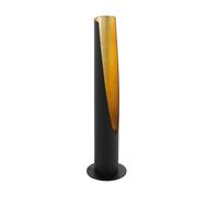 Eglo Table Lamp Barbotto, 1 Bulb Table Light, Steel Rod Lamp, Colour: Black, Gold, Socket: GU10, incl. Switch.
