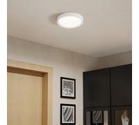 Eglo Basic Idun-e White Plasitc Eco Friendly Led Flush Ceiling Light, White