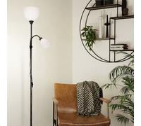 Eglo Basic Montanini-e Modern Eco Friendly Black Steel Floor Lamp, Black