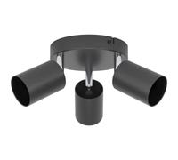 Eglo Basic Reciso-e Steel 3-Light Spotlight - Black