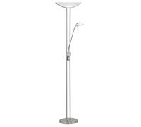 Eglo Baya 2 Light Traditional Floor lamp Nickle matt Finish Sati