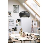 EGLO Bazely Black Pendant - Black