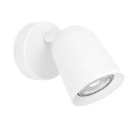 Eglo Bedside Wall Light Camaldoli, Indoor lamp with Adjustable spot Light, Reading lamp, Bedroom and Living Room Lighting, White Steel, GU10 Socket