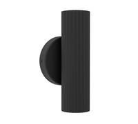 EGLO Portillo wall lamp, black, height 20 cm, 2-bulb metal, GU10