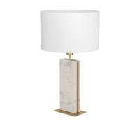 Eglo Belesar White Stone And Steel Table Lamp