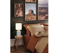 EGLO Bellariva 1 Light Grey And White Table Lamp White