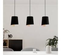 EGLO Bolivia pendant light black/sand colour, 3-bulb