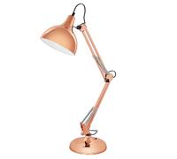 EGLO ES/E27 Borgillio Copper Table Lamp 40W - 94704