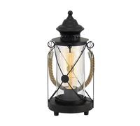 Eglo Bradford Table lamp, 1-Flame Vintage Table Light, Lantern