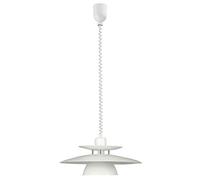 Eglo Brenda Hanging Light Plastic E27, 60 W, White, Chrome