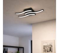 Eglo Cabezas-E Black Steel & Plastic 3 Flame Wall/Ceiling Light, 3000K EGLO Black