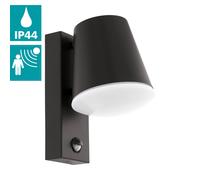 EGLO Caldiero Exterior Wall Light with Sensor- Anthracite | TJ Hughes