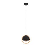 Eglo Callow Natural Wood Pendant Light In Light Brown Light Brown One Size
