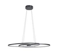 EGLO Caminia LED Pendant Light, Hanging Lamp for Dining Table, Bedroom and Dining Room, Metal Beige and Gold, GU10 Bulb, Warm White