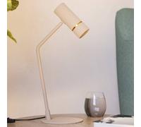 EGLO Caminia table lamp, height 48.5 cm, sand-coloured, steel