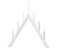 Eglo Candle Holder Arrow, Christmas Pyramid Stand | Decorative Light for Christmas, Wood and Plastic in White, warm white
