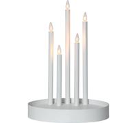 Eglo Candle Holder Deco, Christmas Decorative Light, Window Decoration Made of Steel and Plastic in White Warm