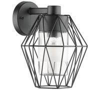 Eglo Canove Exterior Wall Light - Black & White, Black