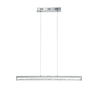 Eglo Cardito 1 LED Crystal Pendant Lamp, Chrome Coloured