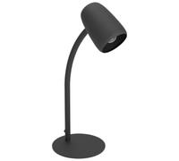 Eglo Bedside Table lamp Carlo, Office Desk Light with Flexible arm